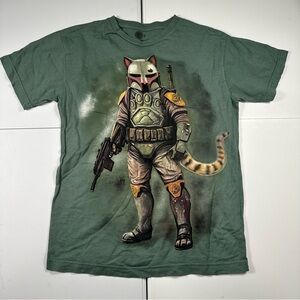 the mountain by liquid blue Purr-Fect Bounty Hunter Classic Cotton T-Shirt small